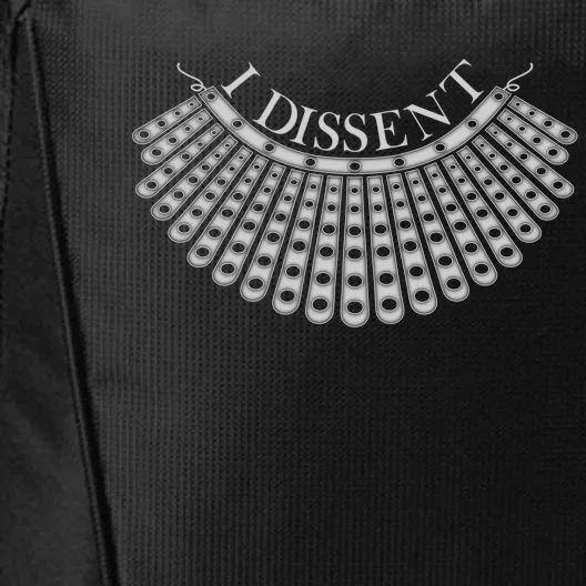 Ruth Bader Ginsburg I Dissent Collar Notorious RGB City Backpack