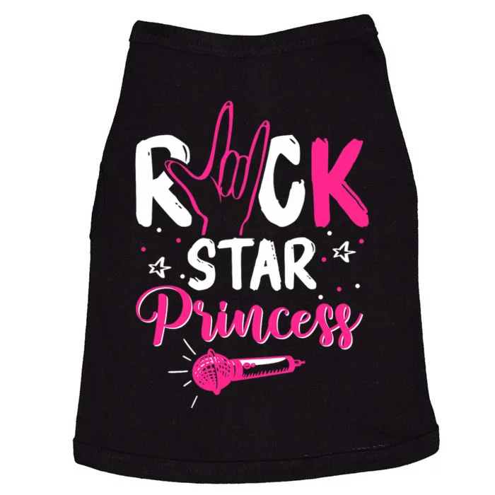 Rockstar Birthday Girl Rock Star Princess Party Music Doggie Tank