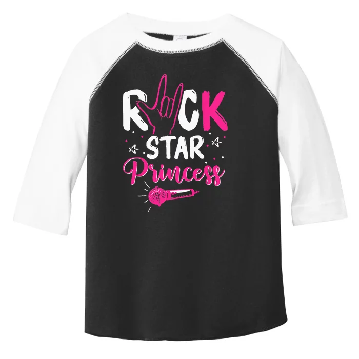 Rockstar Birthday Girl Rock Star Princess Party Music Toddler Fine Jersey T-Shirt