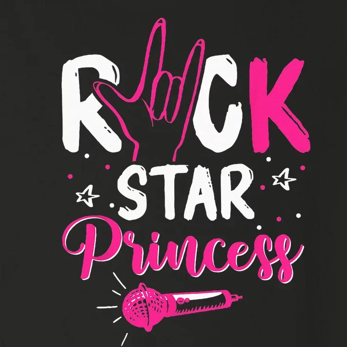 Rockstar Birthday Girl Rock Star Princess Party Music Toddler Long Sleeve Shirt