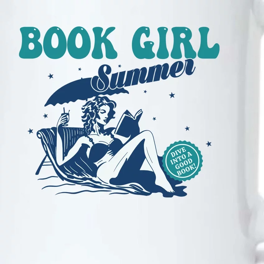 Relaxing Book Girl Summer Beach Vibes | Perfect For Reading Lovers Black Color Changing Mug