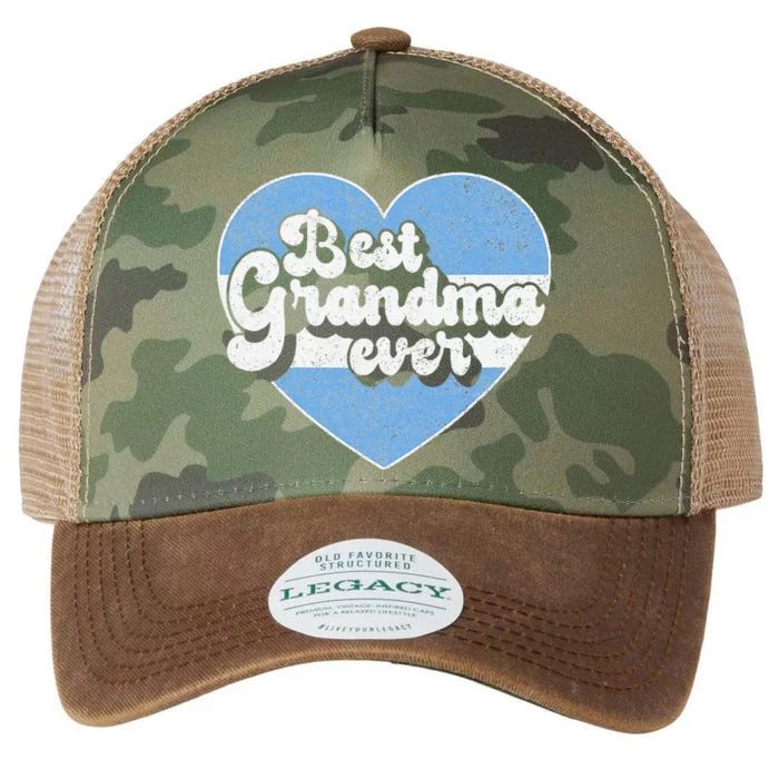 Retro Best Grandma Ever Argentina Flag Argentinian Legacy Tie Dye Trucker Hat