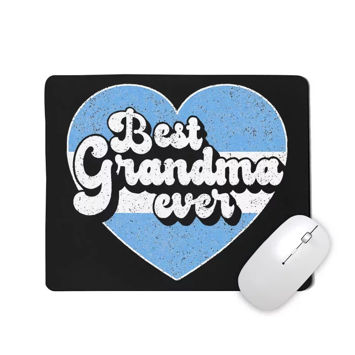 Retro Best Grandma Ever Argentina Flag Argentinian Mousepad