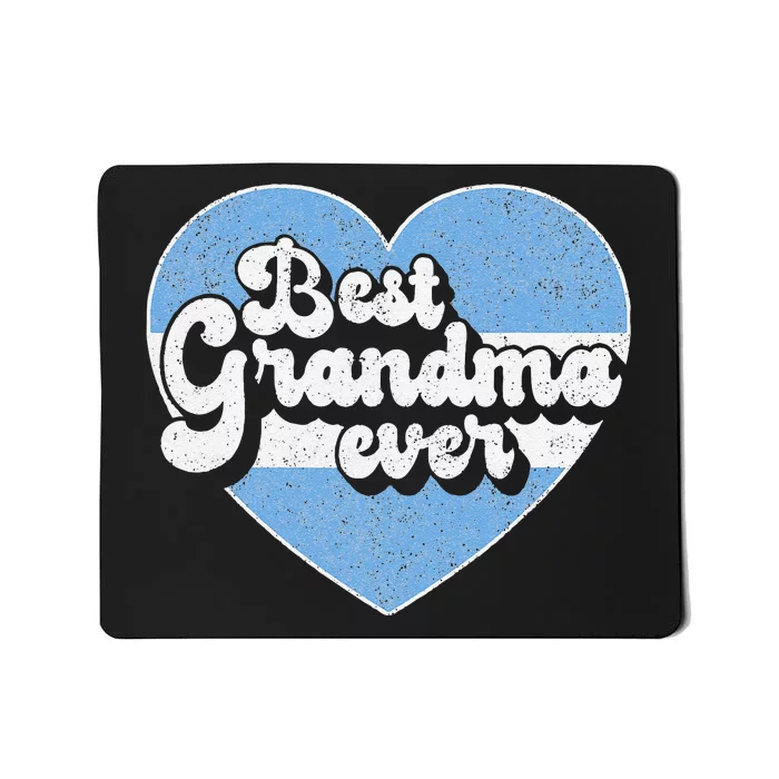 Retro Best Grandma Ever Argentina Flag Argentinian Mousepad