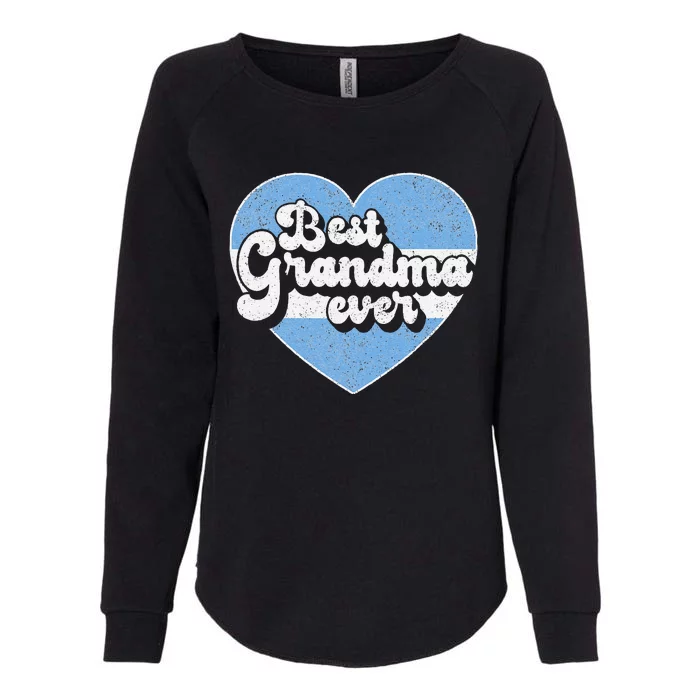 Retro Best Grandma Ever Argentina Flag Argentinian Womens California Wash Sweatshirt