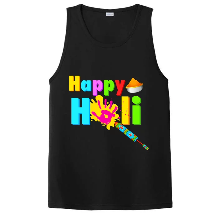 Rang Barse Happy Holi Gift Performance Tank