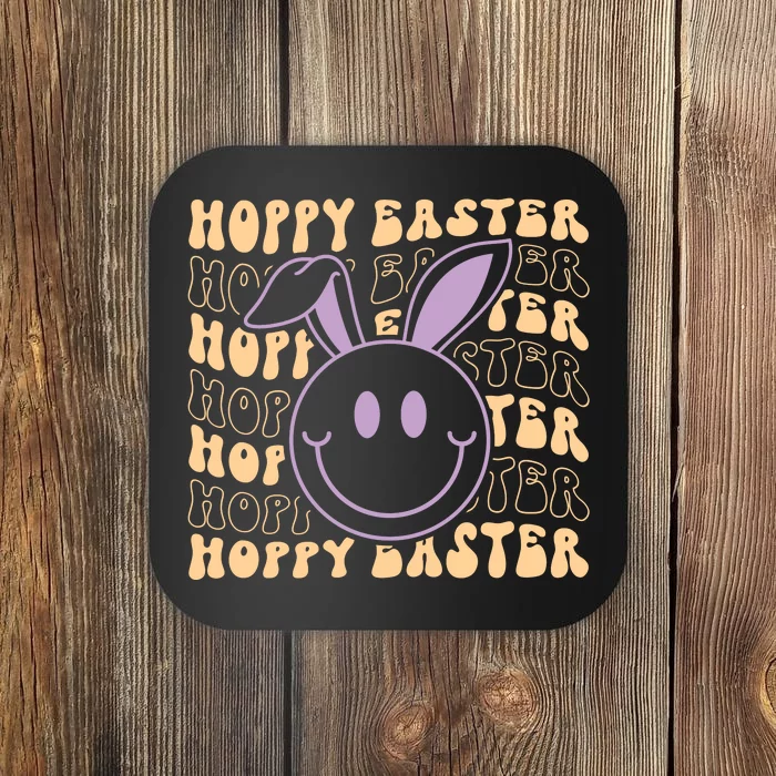 Retro Bunny Hoppy Easter Coaster