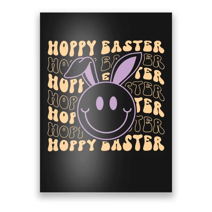 Retro Bunny Hoppy Easter Poster