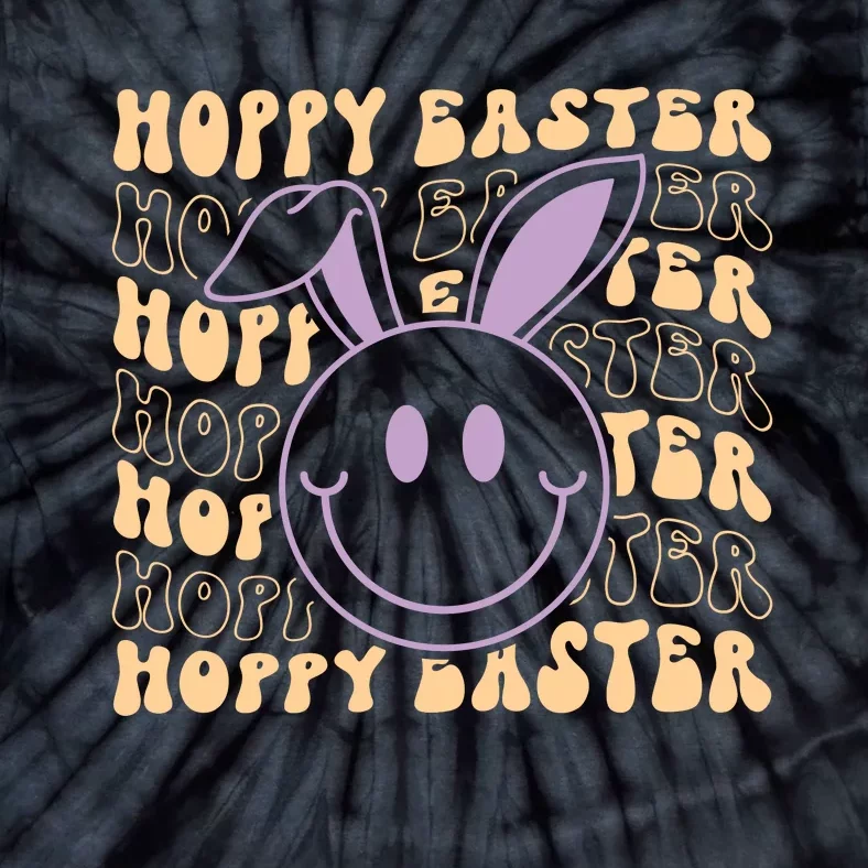 Retro Bunny Hoppy Easter Tie-Dye T-Shirt