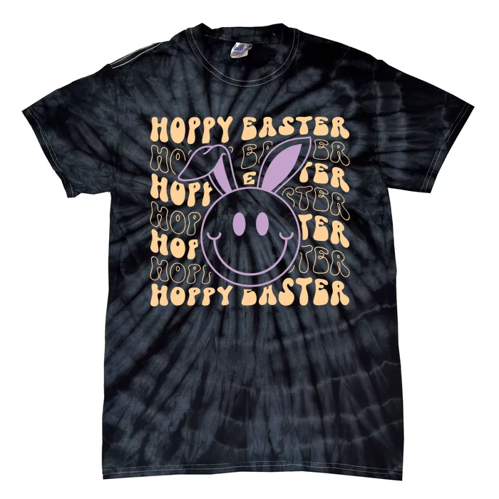 Retro Bunny Hoppy Easter Tie-Dye T-Shirt