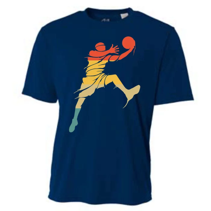 Retro Basketball Hoops Streetball - Vintage Basketball Cooling Performance Crew T-Shirt