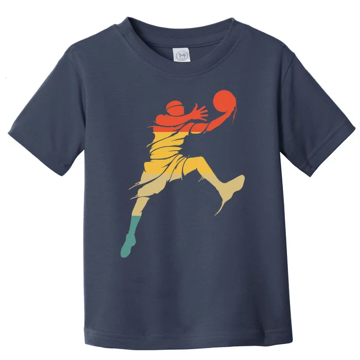 Retro Basketball Hoops Streetball - Vintage Basketball Toddler T-Shirt