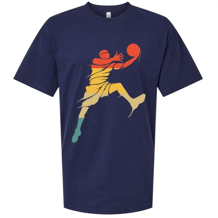 Retro Basketball Hoops Streetball - Vintage Basketball Sueded Cloud Jersey T-Shirt