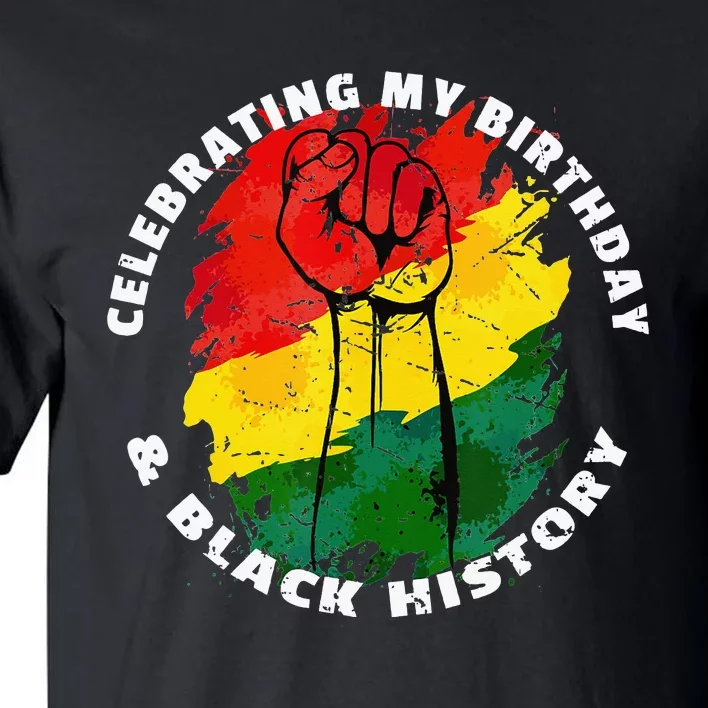 Retro Black History Month Birthday February Tall T-Shirt