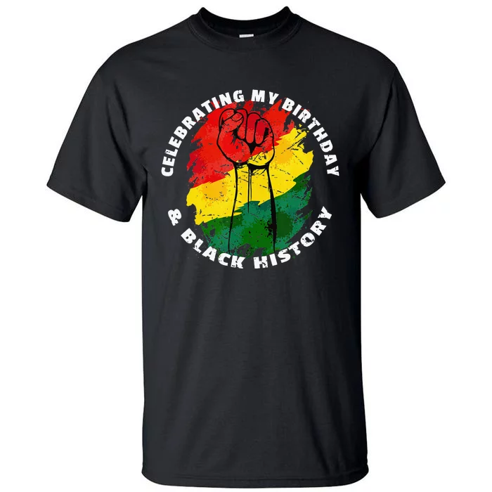 Retro Black History Month Birthday February Tall T-Shirt