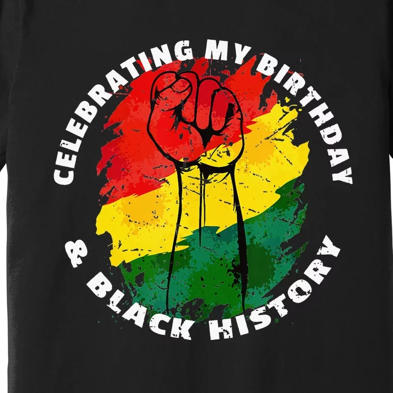 Retro Black History Month Birthday February Premium T-Shirt