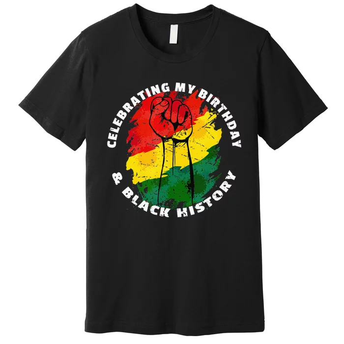 Retro Black History Month Birthday February Premium T-Shirt