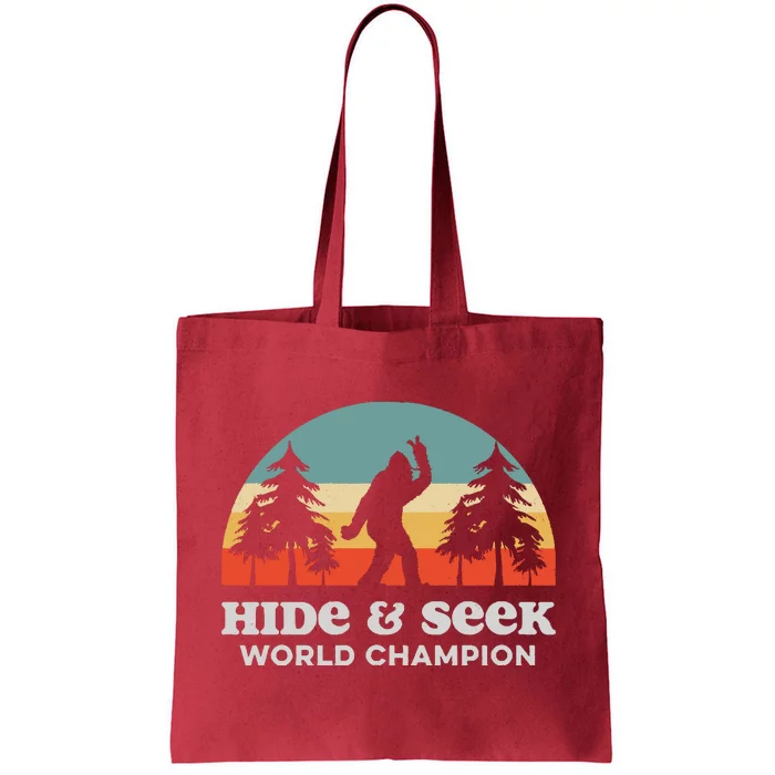 Retro Bigfoot Hide &Amp; Seek World Champion Tote Bag