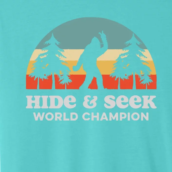 Retro Bigfoot Hide &Amp; Seek World Champion ChromaSoft Performance T-Shirt