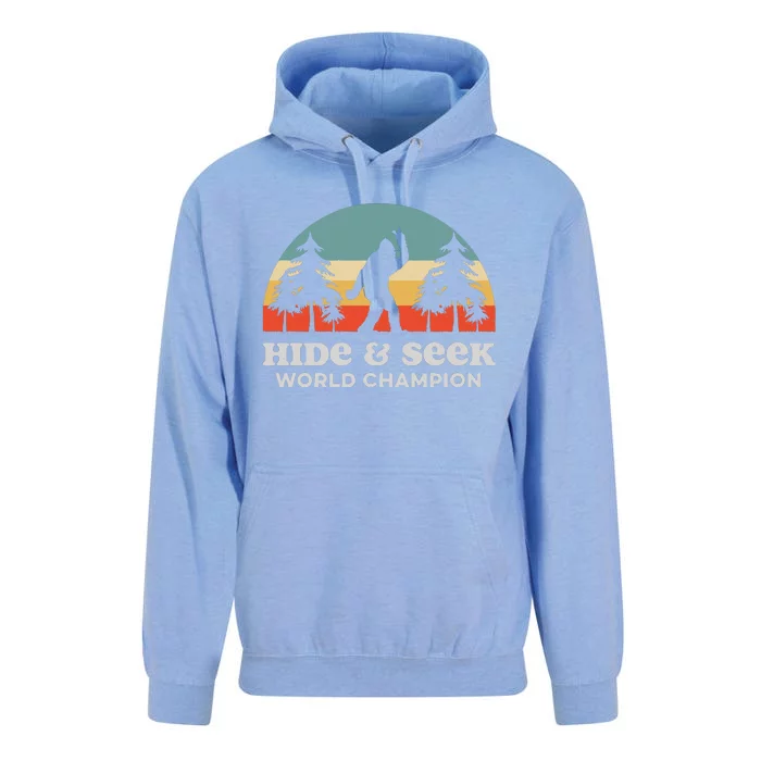 Retro Bigfoot Hide &Amp; Seek World Champion Unisex Surf Hoodie