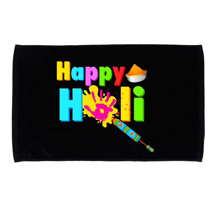 Rang Barse Happy Holi Great Gift Microfiber Hand Towel