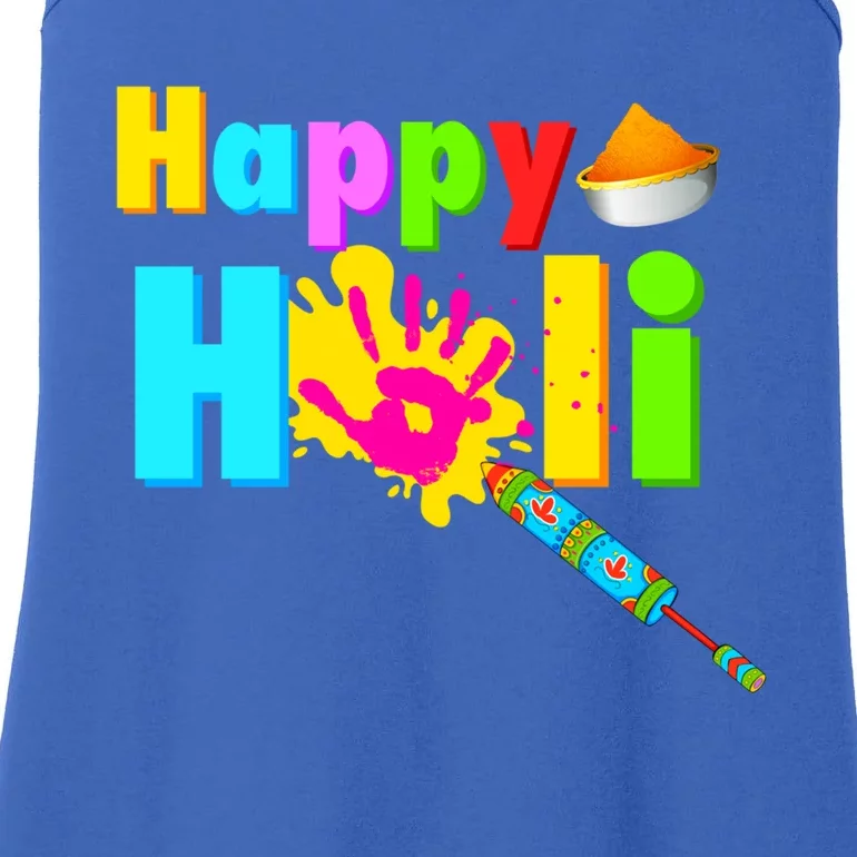 Rang Barse Happy Holi Great Gift Ladies Essential Tank