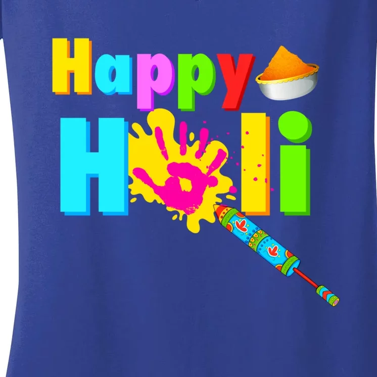 Rang Barse Happy Holi Great Gift Women's V-Neck T-Shirt