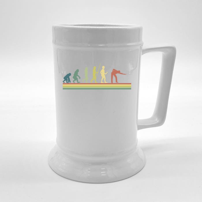 Retro Billiards Hu Evolution Lover Gift Pool Snooker Great Gift Front & Back Beer Stein