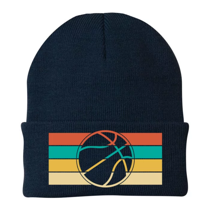 Retro Basketball Hoops Streetball Cute Gift Vintage Basketball Gift Knit Cap Winter Beanie