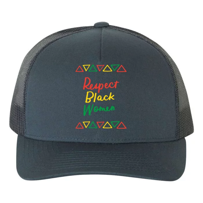 Respect Black History Month African American Melanin Gift Yupoong Adult 5-Panel Trucker Hat