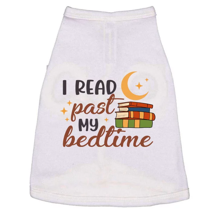 Reading Books I Read Past My Bedtime Gift Cute Reading Doggie Tank