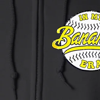 Retro Bananas In My Banana Era Full Zip Hoodie