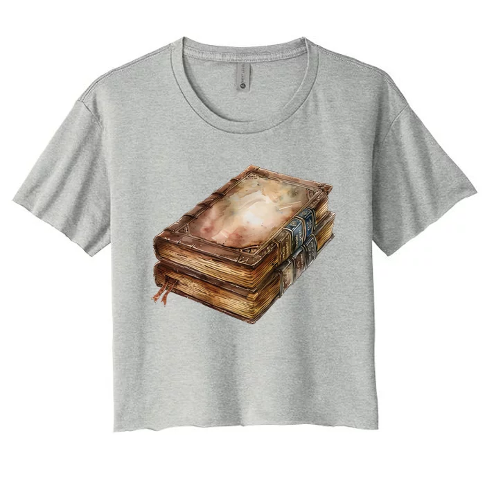 Reading Boosts Imagination National Library Week 2024 Gift Women's Crop Top Tee