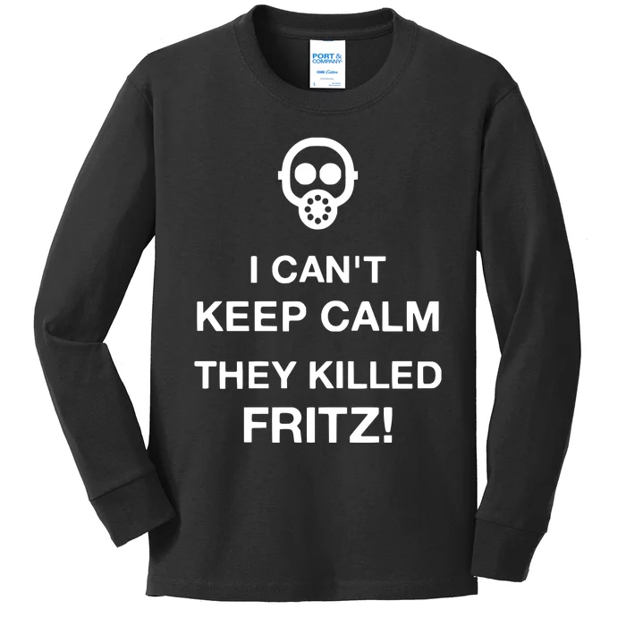 Ralph Bakshi I CanT Keep Calm They Killed Fritz Kids Long Sleeve Shirt