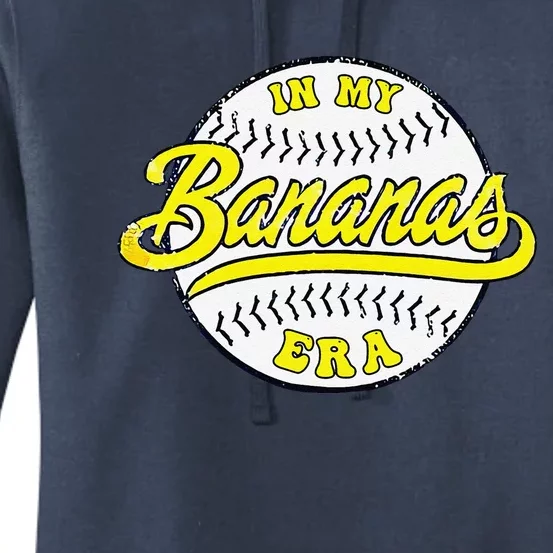 Retro Bananas In My Banana Era Women's Pullover Hoodie