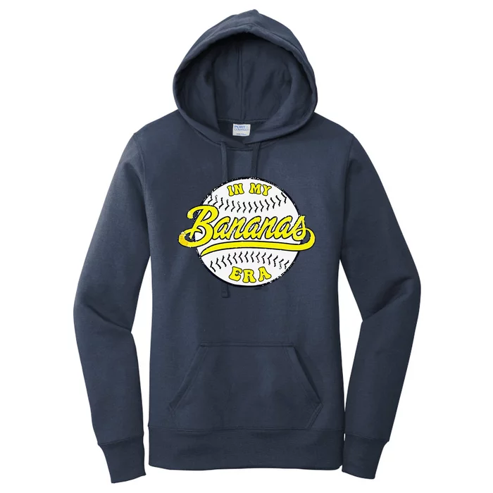 Retro Bananas In My Banana Era Women's Pullover Hoodie