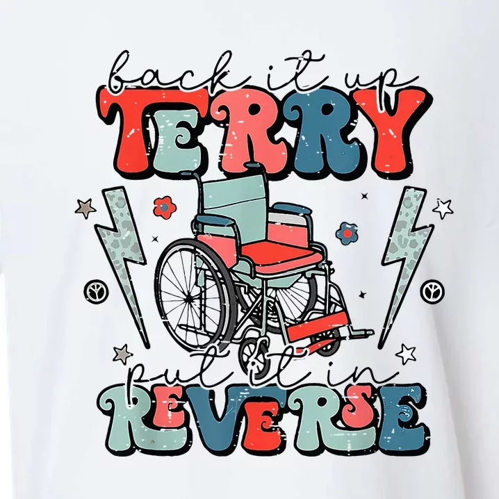 Retro Back It Up Terry Put It In Reverse Funny 4th Of July Sueded Cloud Jersey T-Shirt