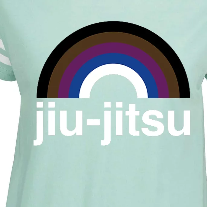 Rainbow Brazilian JiuJitsu Is BJJ Gay Design Enza Ladies Jersey Football T-Shirt