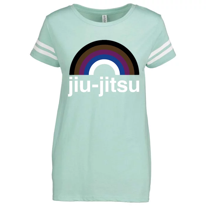 Rainbow Brazilian JiuJitsu Is BJJ Gay Design Enza Ladies Jersey Football T-Shirt