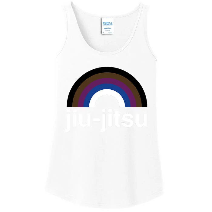 Rainbow Brazilian JiuJitsu Is BJJ Gay Design Ladies Essential Tank