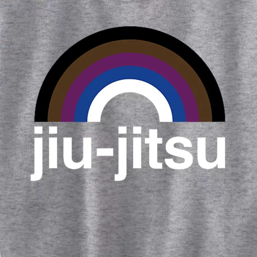 Rainbow Brazilian JiuJitsu Is BJJ Gay Design Kids Sweatshirt