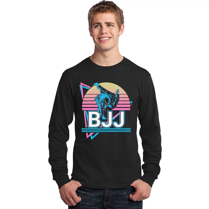 Retro Brazilian Jiu Jitsu Funny BJJ Gifts Long Sleeve Shirt