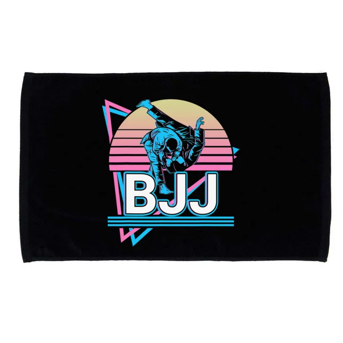 Retro Brazilian Jiu Jitsu Funny BJJ Gifts Microfiber Hand Towel