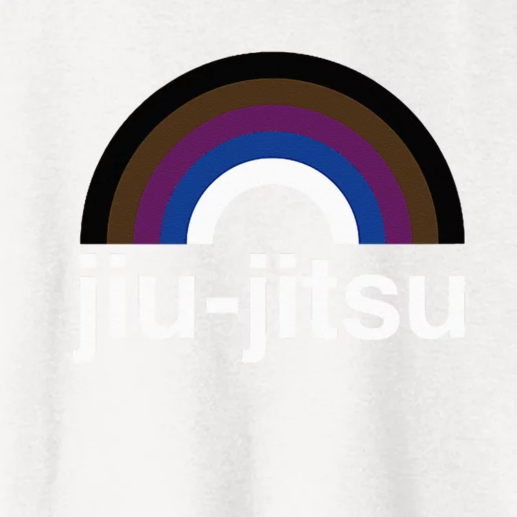 Rainbow Brazilian JiuJitsu Is BJJ Gay Design Women's Crop Top Tee