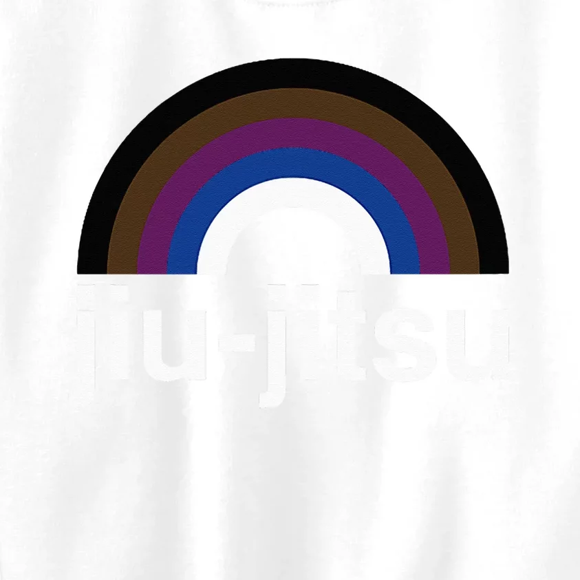 Rainbow Brazilian JiuJitsu Is BJJ Gay Design Kids Sweatshirt