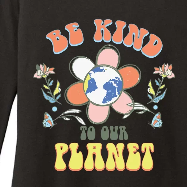 Retro Be Kind To Our Planet Earth Day Protect Our Earth Gift Womens CVC Long Sleeve Shirt