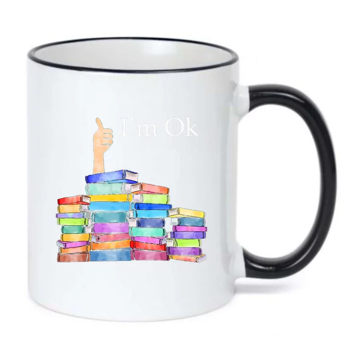 Reading Book Lovers I'm Ok National Book Lovers Day Black Color Changing Mug