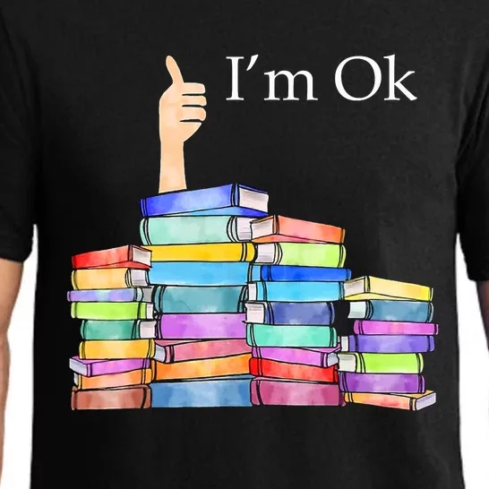 Reading Book Lovers I'm Ok National Book Lovers Day Pajama Set