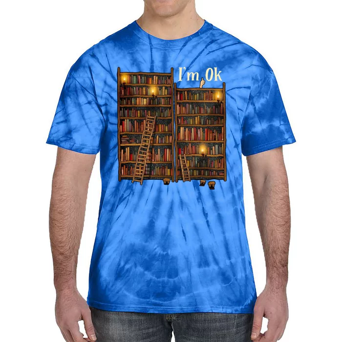 Reading Book Lovers I'm Ok National Book Lovers Day Funny Gift Tie-Dye T-Shirt