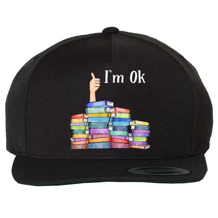 Reading Book Lovers I'm Ok National Book Lovers Day Gift Wool Snapback Cap